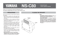 Yamaha NSC-80-Owners-Manual 